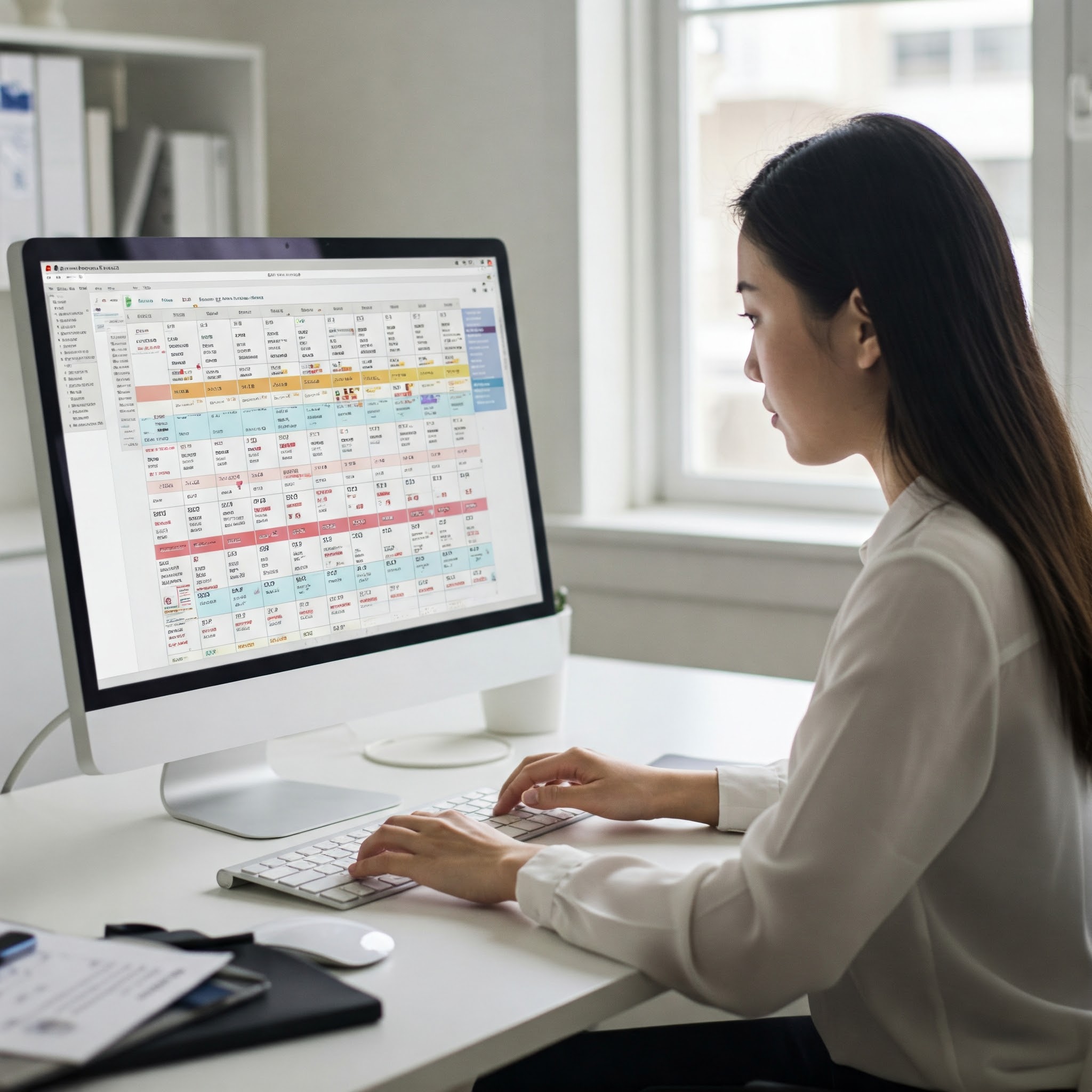 Interface do sistema de gestão de escalas médicas Átimo Saúde